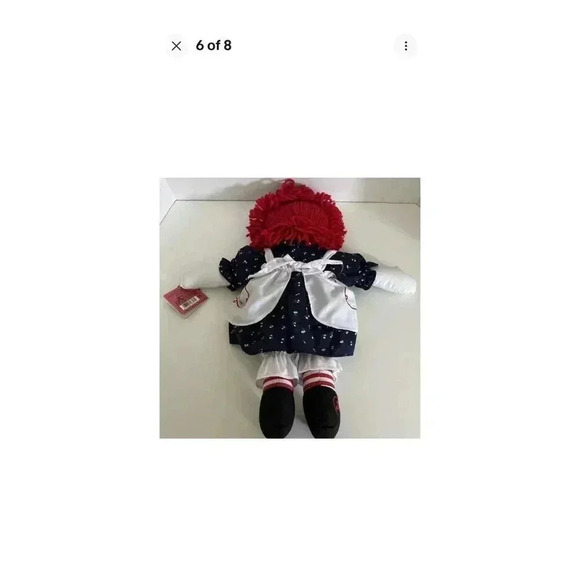 Raggedy Ann 85th Birthday Edition Soft Rag Plush Doll by Applause 17” - Picture 2 of 10